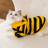 Pets Bee Halloween Costume Lovely Coat Comfortable Autumn Winter Cats Hoodies S