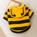 Pets Bee Halloween Costume Lovely Coat Comfortable Autumn Winter Cats Hoodies S
