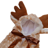 Dog Cat Christmas Reindeer Costume Cat Santa Cape for Puppy Small Medium Dog S