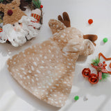 Dog Cat Christmas Reindeer Costume Cat Santa Cape for Puppy Small Medium Dog S