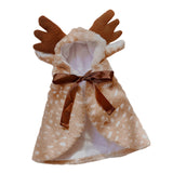 Dog Cat Christmas Reindeer Costume Cat Santa Cape for Puppy Small Medium Dog S