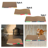 Maxbell 2xCat Scratchers Cardboard Durable Pet Sofa for Indoor Cats Kittens Play Rest