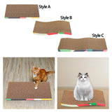 Maxbell 2xCat Scratchers Cardboard Durable Pet Sofa for Indoor Cats Kittens Play Rest