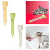 Maxbell Cat Strip Squeeze Spoon Save Food Multifunctional Portable Cat Feeding Spoon Orange