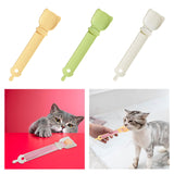 Maxbell Cat Strip Squeeze Spoon Save Food Multifunctional Portable Cat Feeding Spoon Orange