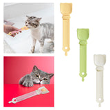 Maxbell Cat Strip Squeeze Spoon Save Food Multifunctional Portable Cat Feeding Spoon Orange