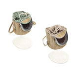 Bird Carrier Bag Travel Shoulder Bag for Parakeets Budgerigars Small Parrots Light Green