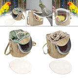 Bird Carrier Bag Travel Shoulder Bag for Parakeets Budgerigars Small Parrots Light Green