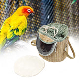 Bird Carrier Bag Travel Shoulder Bag for Parakeets Budgerigars Small Parrots Light Green