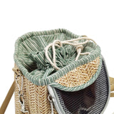 Bird Carrier Bag Travel Shoulder Bag for Parakeets Budgerigars Small Parrots Light Green