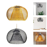 Maxbell Pendant Lamp Shade Retro Ceiling Light Cover for Bathroom Cafe Hallway Golden
