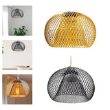 Maxbell Pendant Lamp Shade Retro Ceiling Light Cover for Bathroom Cafe Hallway Golden