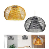 Maxbell Pendant Lamp Shade Retro Ceiling Light Cover for Bathroom Cafe Hallway Golden