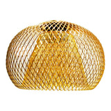 Maxbell Pendant Lamp Shade Retro Ceiling Light Cover for Bathroom Cafe Hallway Golden