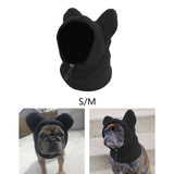 Maxbell 2pcs Dog Winter Hat and Scarf Set Soft Ears Hoodie S and M