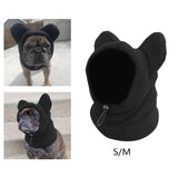 Maxbell 2pcs Dog Winter Hat and Scarf Set Soft Ears Hoodie S and M