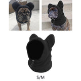 Maxbell 2pcs Dog Winter Hat and Scarf Set Soft Ears Hoodie S and M
