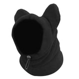 Maxbell 2pcs Dog Winter Hat and Scarf Set Soft Ears Hoodie S and M