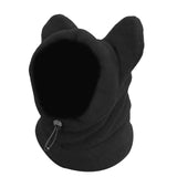Maxbell 2pcs Dog Winter Hat and Scarf Set Soft Ears Hoodie S and M