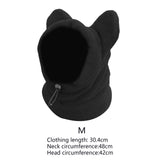Maxbell 2pcs Dog Winter Hat and Scarf Set Soft Ears Hoodie S and M