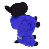 Pet Rainwear with Legs Hood Clothes Hooded Rain Jacket for Small Medium Dogs Blue M