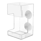 Maxbell 2xFish Feeder Acrylic Clear Shrimp Feeder for Aquarium Fish Tank Cherry Shrimp Cuboid