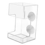 Maxbell 2xFish Feeder Acrylic Clear Shrimp Feeder for Aquarium Fish Tank Cherry Shrimp Cuboid