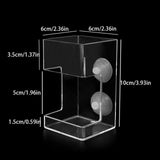 Maxbell 2xFish Feeder Acrylic Clear Shrimp Feeder for Aquarium Fish Tank Cherry Shrimp Cuboid