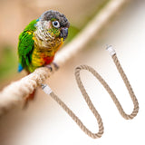 Maxbell 2xBird Perch Stand Pet Supplies Parrot Rope for Finches Parakeet Primary Color XL