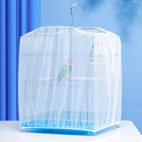 Universal Bird Cage Mesh Cover Parrot Cage Skirt for Parakeet Cockatoo Macaw S