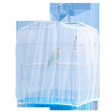 Universal Bird Cage Mesh Cover Parrot Cage Skirt for Parakeet Cockatoo Macaw S