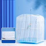 Universal Bird Cage Mesh Cover Parrot Cage Skirt for Parakeet Cockatoo Macaw S