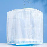 Universal Bird Cage Mesh Cover Parrot Cage Skirt for Parakeet Cockatoo Macaw S