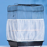 Universal Bird Cage Mesh Cover Parrot Cage Skirt for Parakeet Cockatoo Macaw S
