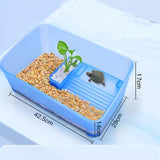 Maxbell Maxbell Turtle Tank Box Basking Ramp Pet Terrariums for Frog Tortoises Small Reptile L