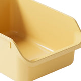 Maxbell Maxbell Open Anti Splashing Kitty Litter Pan Portable Nonstick Litter Pan yellow