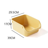 Maxbell Maxbell Open Anti Splashing Kitty Litter Pan Portable Nonstick Litter Pan yellow