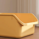 Maxbell Maxbell Open Anti Splashing Kitty Litter Pan Portable Nonstick Litter Pan yellow