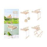 Maxbell Maxbell Bird Perch Platform Bird Parrot Chewing Toy for Bluebird Small Medium Parrot with Rattan Ball