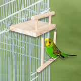 Maxbell Maxbell Bird Perch Platform Bird Parrot Chewing Toy for Bluebird Small Medium Parrot Wooden Stand