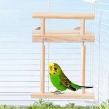 Maxbell Maxbell Bird Perch Platform Bird Parrot Chewing Toy for Bluebird Small Medium Parrot Wooden Stand