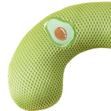 Pet Cat Pillow Washable Interactive Toy Cute Animal Pillow for Dog Cat Puppy Green Avocado