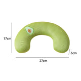 Pet Cat Pillow Washable Interactive Toy Cute Animal Pillow for Dog Cat Puppy Green Avocado