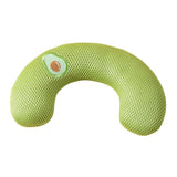 Pet Cat Pillow Washable Interactive Toy Cute Animal Pillow for Dog Cat Puppy Green Avocado