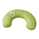 Pet Cat Pillow Washable Interactive Toy Cute Animal Pillow for Dog Cat Puppy Green Avocado