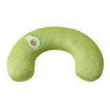 Pet Cat Pillow Washable Interactive Toy Cute Animal Pillow for Dog Cat Puppy Green Avocado