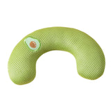 Pet Cat Pillow Washable Interactive Toy Cute Animal Pillow for Dog Cat Puppy Green Avocado