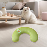 Pet Cat Pillow Washable Interactive Toy Cute Animal Pillow for Dog Cat Puppy Green Avocado