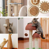 Maxbell Maxbell Twisted Sisal Rope Grinding Claw Wrap Furniture Playing Toy Cat Scratch Post 15m