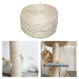 Maxbell Maxbell Twisted Sisal Rope Grinding Claw Wrap Furniture Playing Toy Cat Scratch Post 15m